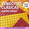Venecitas Clásicas 2x2 Plancha x 225unid.