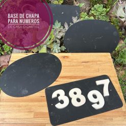 Bases de Chapa para Número de Casa o Cartel