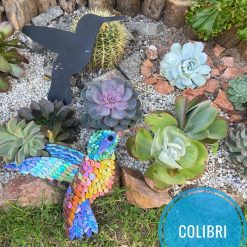 Figura en Chapa Colibrí para colgar
