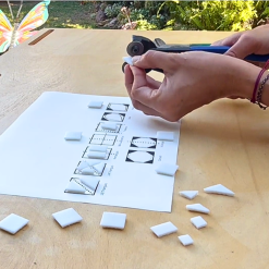 Alternative view of Pinza de dos rueditas para mosaiquismo