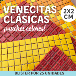 Venecitas Clásicas 2x2 Blister x 25unid.