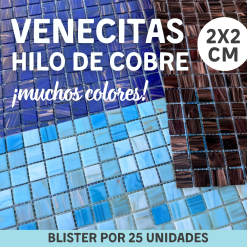 Venecitas Hilo de Cobre 2x2 Blister x 25 Unid.