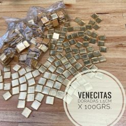 Venecitas Doradas 1,5x1,5cm x 100grs.