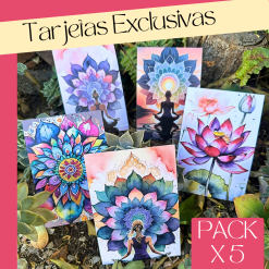 Tarjetas Exclusivas La Magia del Mandala x 5
