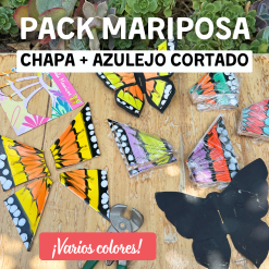 Pack Mariposa de Chapa chica + Azulejo cortado 🦋