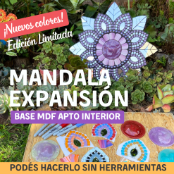 ✨ Kit Materiales Mandala  Expansión Edición Limitada!!! Base mdf, apto interior + Bonus gratis tutorial
