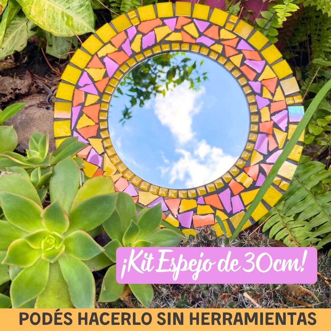 Nuevo!!! Kit Creativos Espejo 30cm Trencadis
