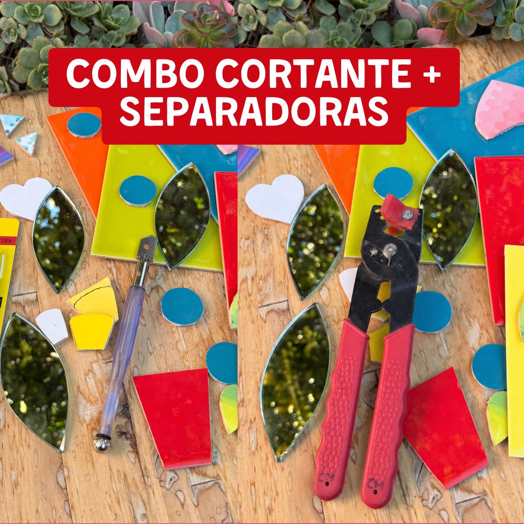 Combo Cortante de Vidrio + Pinza Separadora